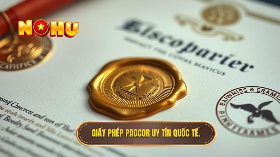 1. Giấy phép PAGCOR uy tín quốc tế.